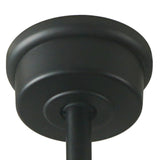 Good Housekeeping Canton (63010-MB) 52" Indoor Ceiling Fan with Carved Wood Blades, Integrated LED, and Remote Control (Matte Black) Good Housekeeping