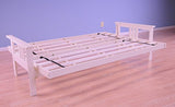 Kodiak Furniture Full Monterey Wood Futon Frame | Antique White Kodiak Furniture