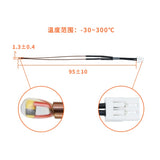 24V Ceramic Heater Thermistor with 1pc Fixing Clip Compatible with BB X1 Carbon X1-Carbon Combo 3D Printer Hotend (Heater thermistor) HOCENWAY