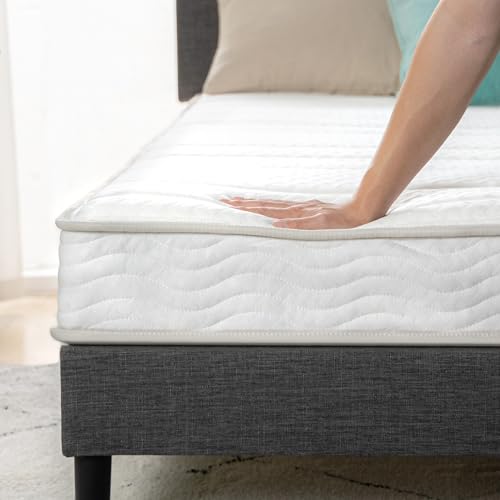 ZINUS 6 Inch Foam and Spring Hybrid Mattress [New Version], Full, Fiberglass Free, Medium Firmness, Durable Support, Certified Safe Foams & Fabric, Mattress in A Box Zinus