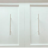 Pemberly Row Modern Engineered Wood Flexible Slat System Dual-Mounted Queen Murphy Bed 65-inch Space-Saving in White Pemberly Row