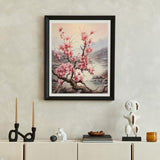 FUKVHIL Paint by Numbers Plum Blossom Branch Painting by Number for Adults DIY Digital Painting for Beginners Wall Decor Drawing Gift, 40x50cm FUKVHIL