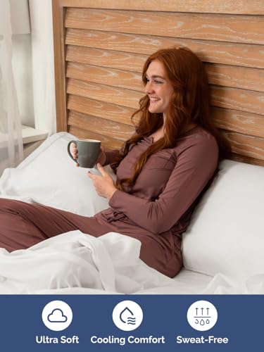 Extra Deep Queen Sheet Set - 6 Piece Breathable and Cooling Sheets - Hotel Luxury Bedding for Women, Men, Kids & Teens - Easy & Secure Fit - Soft and Wrinkle Free - Extra Deep Pockets - Antique White CGK Unlimited