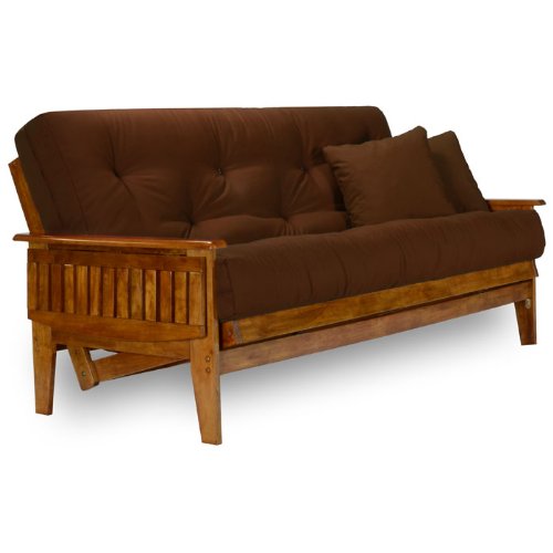 Nirvana Futons Eastridge Futon Frame - Queen Size (Frame Only), Solid Hardwood