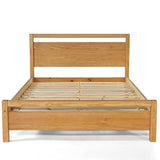 Grain Wood Furniture Loft Queen Size Solid Wood Bed, Acacia Grain Wood Furniture