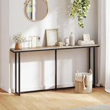 Yaheetech Narrow Console Table with Sturdy Metal Frame, 71 Inch Extra Long Entryway Sofa Table for Behind Couch, Hallway, Living Room, Gray Yaheetech