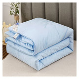 ZZDXW Summer Quilt，Polycotton Fabric Bedding，Summer Duvet Single Double King Size,Four Seasons Duvet Printing,Duvet Insert，Down Classic Quilt Anti Allergy and Warm Comforter Bed Coverless Duvet ZZDXW