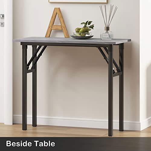 Need Small Desk 31 1/2" No Assembly Foldable Writing Table,Sturdy and Heavy Duty Folding Computer Desks for Small Space/Home Office/Dormitory AC5LB(80 * 40) Need