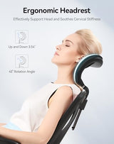 SIHOO M18 Ergonomic Office Chair, High Back Mesh Desk Chair with Adjustable Headrest & Lumbar Support, 330lbs Capacity Computer Chair with 2D Armrests & Wide Cushion, Tilt Lock, for Home Office-Black SIHOO