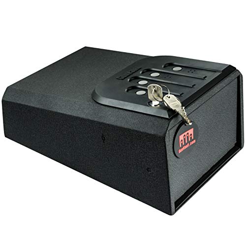 GunVault MiniVault - Quick Access Automatic Slide-Out Handgun Safe with Patented No-Eyes® Keypad (1 Pistol Capacity) GunVault