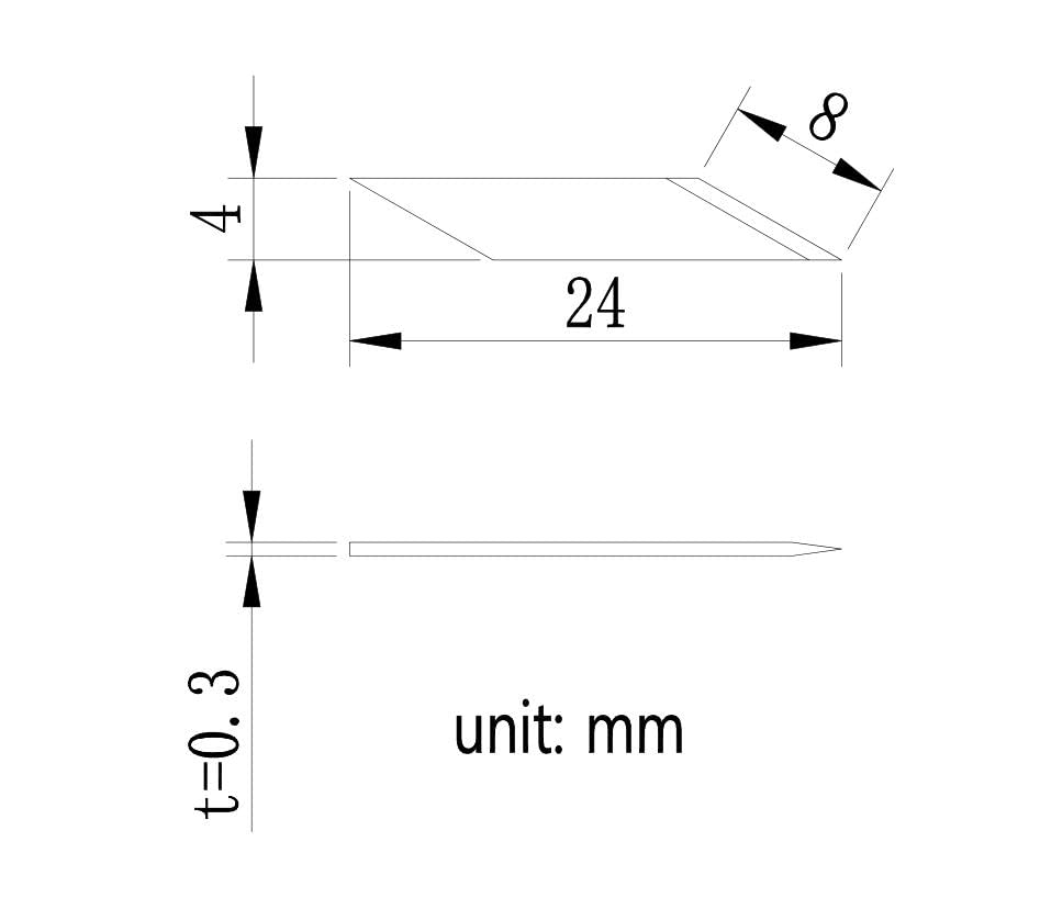 GLTL Dedicated Ultrasonic Cutter Accessories,can not be used alone. (20 pieces of blades (4 packs * 5 pieces)) GLTL