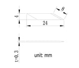 GLTL Dedicated Ultrasonic Cutter Accessories,can not be used alone. (20 pieces of blades (4 packs * 5 pieces)) GLTL