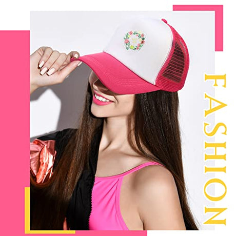 Hercicy 40 Pack Sublimation Blank Trucker Hat Bulk Baseball Cap Adjustable Mesh Unisex Polyester Hat Heat Transfer(Multicolor) Hercicy