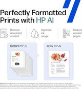 HP Envy 6155e Wireless All-in-One Color Inkjet Printer, Portobello, Print, scan, Copy, Duplex Printing Best-for-Home, AI-Enabled (714L5A) (Renewed Premium) HP