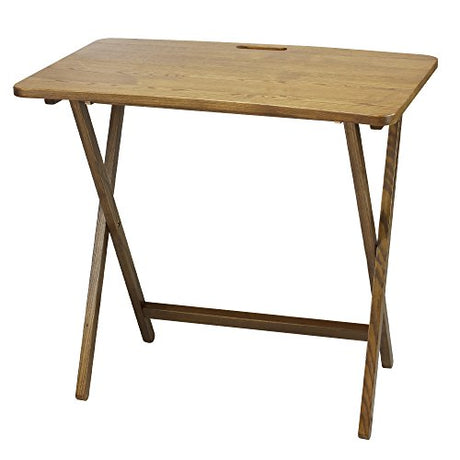 American Trails Presto Products Company Arizona Folding Table with Solid Red Oak,Warm Brown American Trails