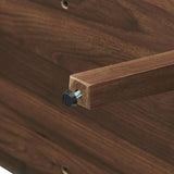 Crosley Furniture Luna Record Player Cabinet Turntable Stand, Storage for up to 175 Vinyl Records, Walnut Crosley Furniture