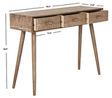 Safavieh Home Albus Mid-Century Modern Chocolate 3-drawer Console Table SAFAVIEH