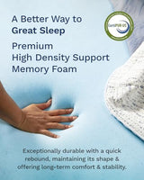 ViscoSoft 3 Inch Memory Foam Mattress Topper Full XL - Select High Density Ventilated Extra Long Mattress Pad - Premium Removable Rayon Cover ViscoSoft