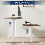 DERSITE Dual Motor Standing Desk Frame, Electric Adjustable Legs, Workstation Desk Base, Sit stand desk frame, 3 Memory Height Settings, with Cable Management Tray, Headphone Hook DERSITE