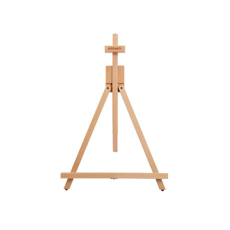 KINGART 741N TABLETOP A-FRAME Artists EASEL, Holds Up to 27" Canvas, Solid Wood, Folding, Portable and Adjustable, for Painting and Display KINGART