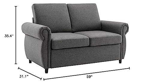 Merax Sleeper Couch Small Sofa for Living Room or Bedroom Including Pull Out Bed Merax