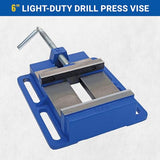 Yost Vises LDPV-6 Drill Press Vise | 6 Inch Jaw Width Portable Vise | Blue Yost Vises