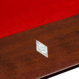 Hathaway Augusta 8-ft Pool Table Pool Table for Family Game Rooms with Burgundy Felt, 57-in Cues, Balls, Brush and Chalk - Mahogany Finish,Maple Hathaway