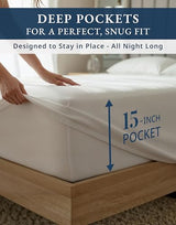 100% Egyptian Cotton Sheets King Size - 1000 Thread Count Silky Sateen King Size Sheets Set, Naturally Cooling & Breathable, Ultra-Soft Hotel Luxury Sheets with 15" Snug Fit Deep Pockets - White LANE LINEN