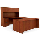 Offices To Go LAYOUTCADC U-Shaped Management Straight Front Desk, Credenza, Hutch, Files, 65-1/2"H x Offices To Go