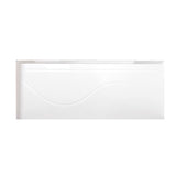 Kingston Brass Aqua Eden VTAP603022L 60-Inch Acrylic Anti-Skid Alcove Tub with Left Hand Drain Hole, White Kingston Brass