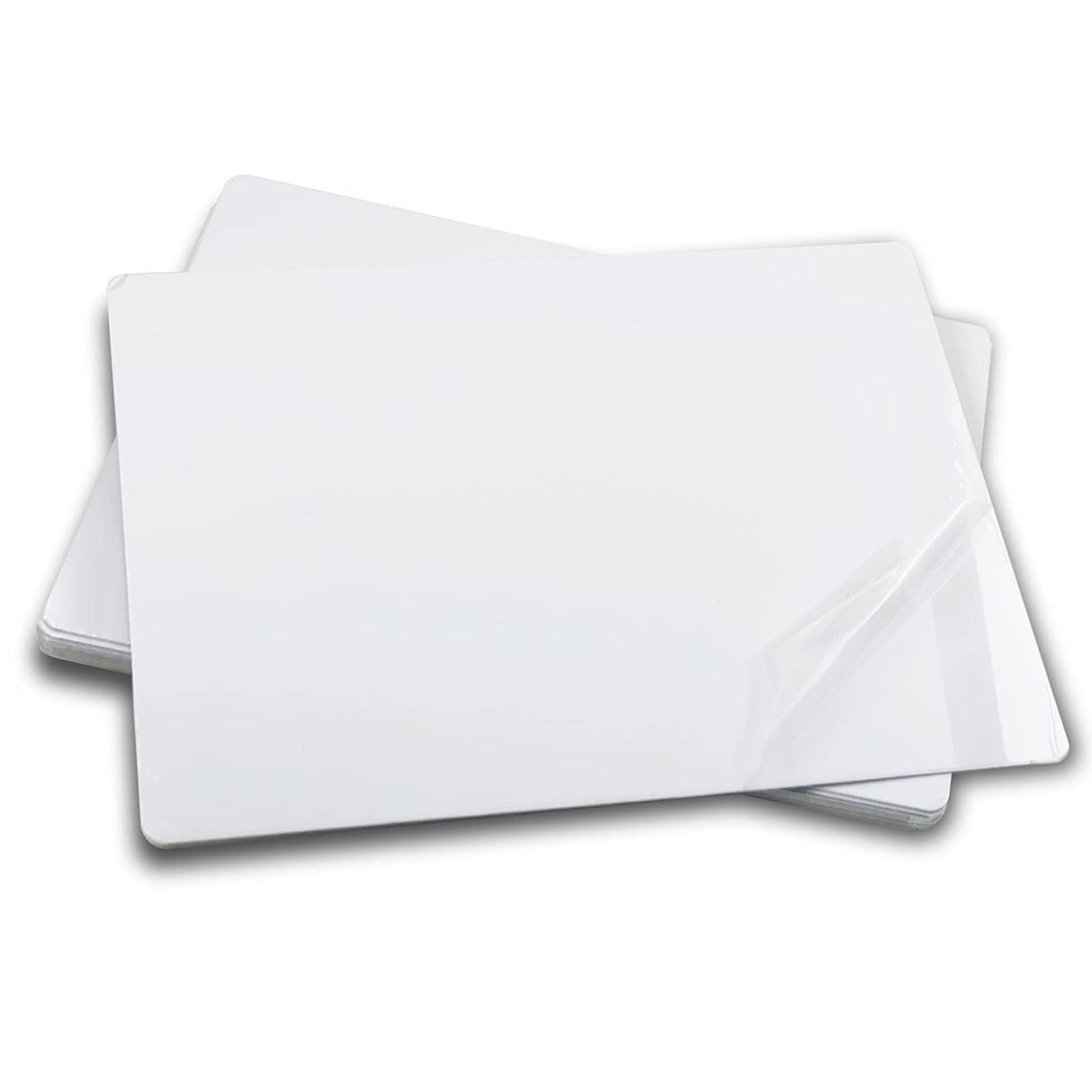 ebamaz Aluminum Alloy Sublimation Blanks 4X6X0.026 inch 10PCS Metal Photo Signs Round Corners Plates (Pearl White) 10X15CM ebamaz