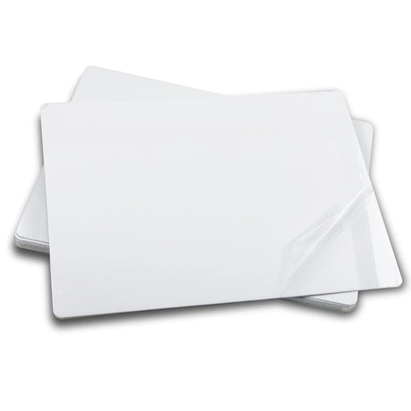 ebamaz Aluminum Alloy Sublimation Blanks 4X6X0.026 inch 10PCS Metal Photo Signs Round Corners Plates (Pearl White) 10X15CM ebamaz