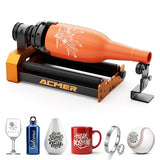 ACMER M4 Laser Rotary Roller, 360° Y-Axis Rotary Attachment for Laser Engraver, 3–150mm Adjustable Engraving Space, for Cylindrical Objects, Rings, Compatible with Most Laser Engravers ACMER