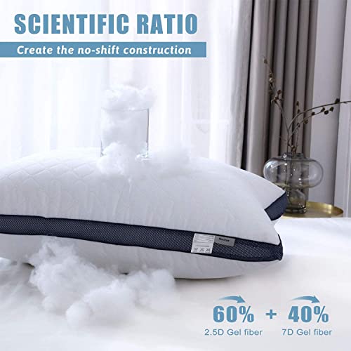 Meoflaw Pillows for Sleeping (2-Pack), Luxury Hotel Pillows Queen Size Set of 2,Bed Pillows for Side and Back Sleeper (Queen) Meoflaw