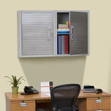 Seville Classics Wall Cabinet Storage, 24" W x 12" D x 28" H, Granite Gray Seville Classics