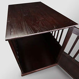Casual Home Wooden Large Pet Crate, End Table, Espresso, 24 x 36.5 x 29.5 in Casual Home