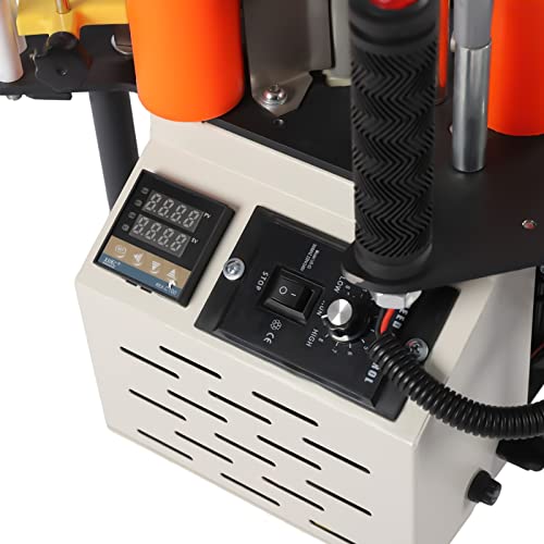 TemoGoda Woodworking Edge Bander Banding Machine, 900W Portable Edge Bander Curve Straight Edge Banding Machine, Double-Sided Gluing, Adjustable speed 5m/Min 110V (C) TemoGoda