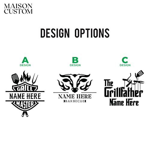 USA Made Personalized Cutting Board - Fathers Day, Birthday, Anniversary - Customized Gifts for Men, BBQ, Grill Accessories - Dad, Husband, Brother, Boyfriend, Papa - Custom Unique Mens Gifts for Him Maison Custom