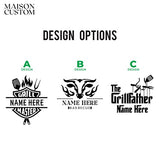 USA Made Personalized Cutting Board - Fathers Day, Birthday, Anniversary - Customized Gifts for Men, BBQ, Grill Accessories - Dad, Husband, Brother, Boyfriend, Papa - Custom Unique Mens Gifts for Him Maison Custom