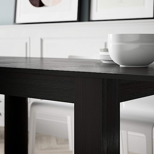 Mobili Fiver, Easy, Extendable Dining Table, 55,1(86,6) x35,4 in, High Gloss White, for 6-10 People, Expandable Dining Table for Kitchen, Italian Furniture Mobili Fiver