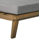 Christopher Knight Home Eulah Indoor Minimalist Acacia Wood Right-Sided Sofa with Grey Cushions, Grey Finish / Grey Christopher Knight Home