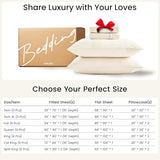 GOKOTTA 4-Pcs King Size Sheets Set, 10-16" Deep Pocket, Non-Slip Elastic Corner Straps, Washed & Brushed Microfiber Polyester - Hotel Luxury, Ultra Soft, Breathable, Wrinkle-Free, Anti-Rip - Beige GOKOTTA