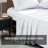 FreshCulture Twin Flat Sheet - Hotel Quality Twin Flat Sheet Only - Brushed Microfiber Top Sheet - Ultra Soft & Breathable - Wrinkle-Free - Easy Care - Single Flat Sheet (Twin, White) FreshCulture