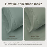 California Design Den Twin XL Sheet Sets - Soft 400 Thread Count Sateen, Natural 100% Cotton Sheets Set with Deep Pockets, and Durable Bedding - Sage Green California Design Den