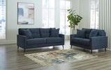 Signature Design by Ashley Bixler Classic Tufted Loveseat with Removable Cushions, Blue Signature Design by Ashley