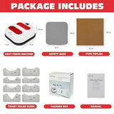MECOLOUR Heat Press Machine for T Shirts, Portable Heat Press 9"X9" With Heat Press Mat, PTFE Teflon and 8 Pcs Tshirt Ruler Guide, Tshirt Press Machine for Sublimation, HTV, Heat Transfer Projects Red MECOLOUR