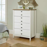 Sauder Cottage Road 4-Drawer Chest, Soft White finish, L: 32.44" x W: 19.29" x H: 44.92" Sauder