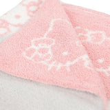 Jay Franco Sanrio Hello Kitty Feather Knit Fluffy Throw Blanket – Reversible Cozy Fuzzy Blanket 50 x 60 Inches, Soft Lightweight Kawaii Pink Bedding for Girls and Kids Jay Franco