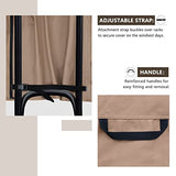 ULTCOVER Waterproof Firewood Racks Cover 8 Feet Heavy Duty Outdoor Logs Holder Stand Cover ULTCOVER