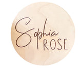 Personalized Newborn Announcement Sign for Hospital - Single/Double Sided - Wooden Birth Announcement Sign - Name Baby Announcement Sign Customized Generic